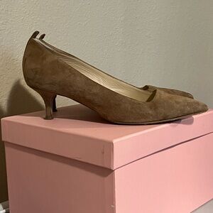 Everlane suede kitten heel